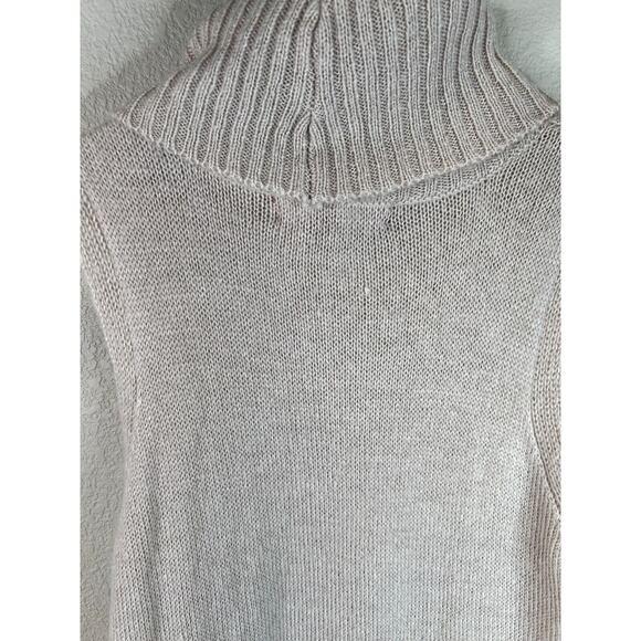 Saks Fifth Avenue Women Cowl Neck Open Side Tunic Sweater Vest Beige‎ S Capsule - Picture 11 of 16